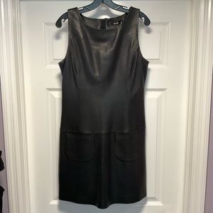 Hallhuber DE 36 Chocolate Leather Shift